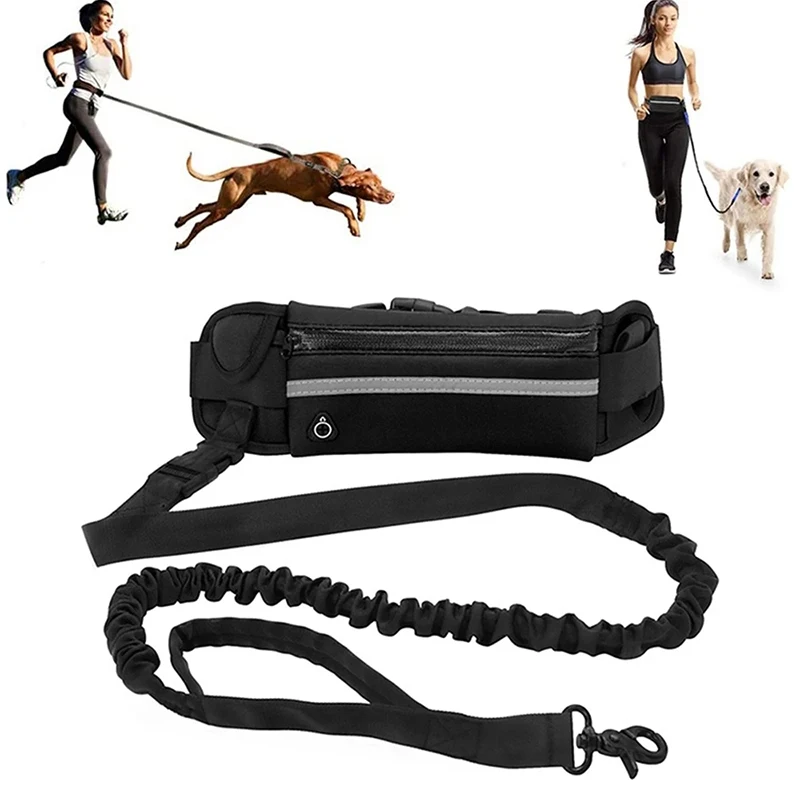 Running Gear Dog - Handsfree hondenriem voor hardlopen, wandelen, reflecterende