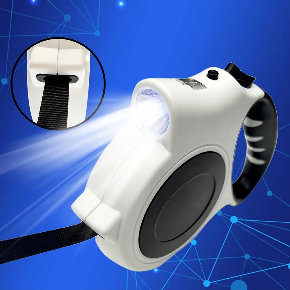 Running Gear Dog - 1 stuks verlichte intrekbare hondenriem -