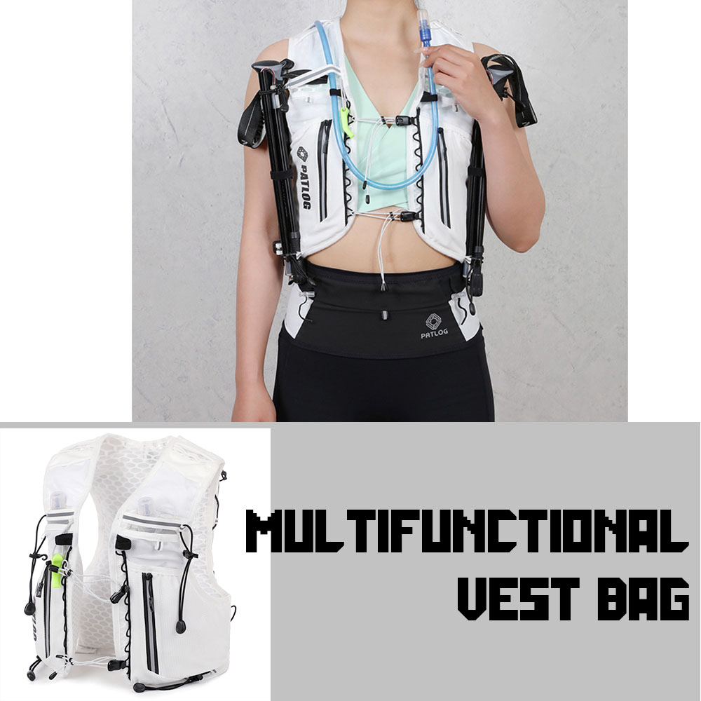 Running Gear Ultramarathon - Lichtgewicht hardloopvestrugzak, hardloophydratatievest Ultralicht draagbaar voor