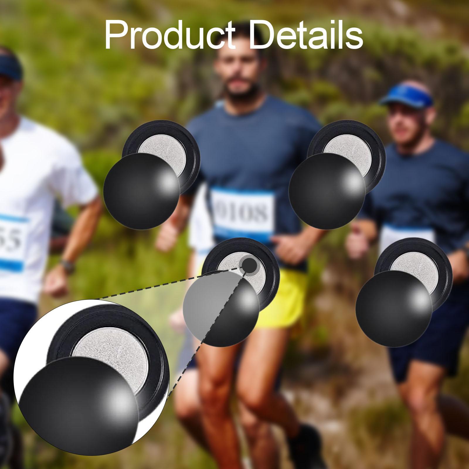 Running Gear Track - 4 paar magnetische racebibclips bevestigingssysteem hardloopuitrusting