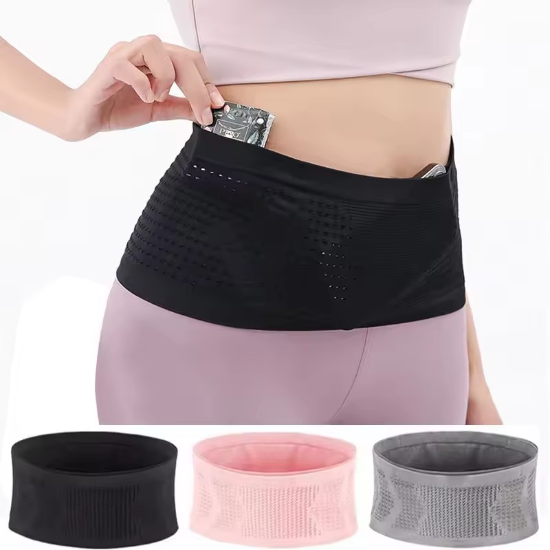 Running Gear Belt - Naadloze onzichtbare hardloopheuptas Gymtassen Lichtgewicht onzichtbare