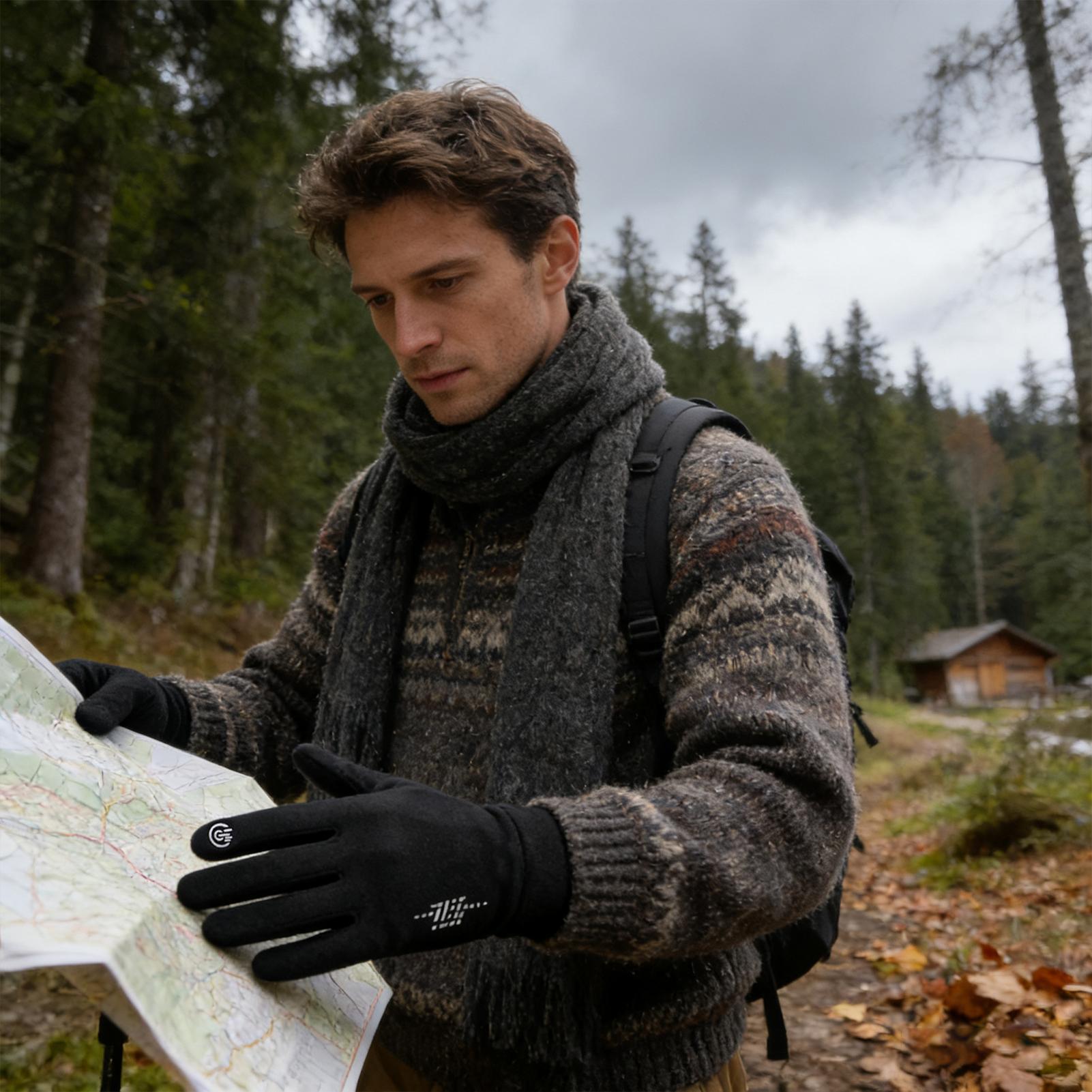 Running Gear Cold Weather - Winterfietshandschoenen Volledige vinger Outdoor Koud weer