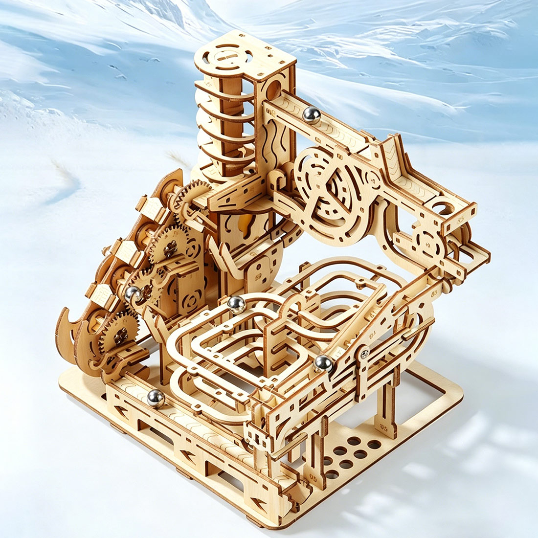 3D Houten puzzel Mechanische M - Running Gear Track recensie en prijs